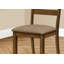 Chaise de salle à manger, ensemble de 2, d'appoint, rembourrée, de cuisine