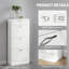 18 Pair Flip Down Shoe Storage