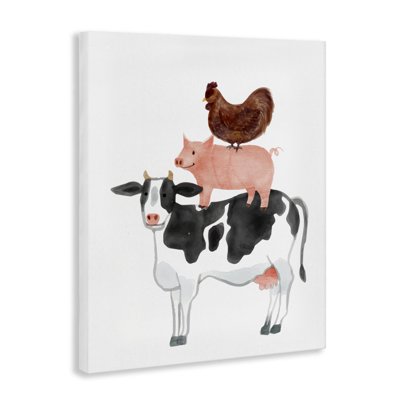 «Farm Animal Stack Whimsy», conception par Kim Allen, H 20 po x l 16 po