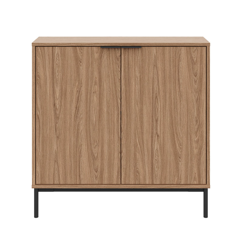 Slim 2-door Storage Console, Brown