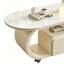 Table basse moderne et minimaliste de style crème
