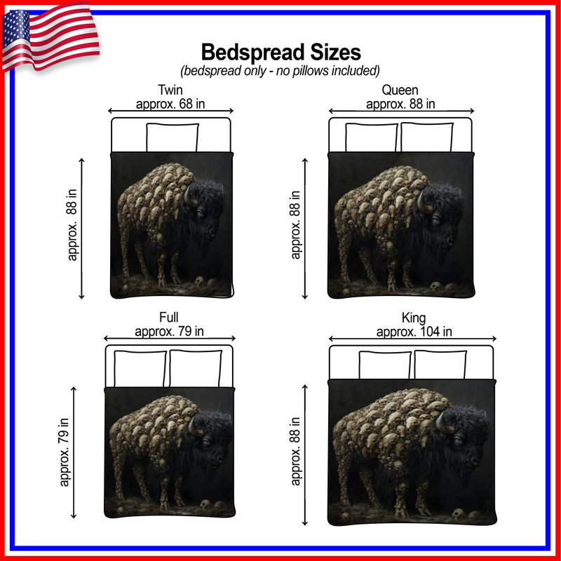 Couvre-lit matelassé Buffalo, Twin