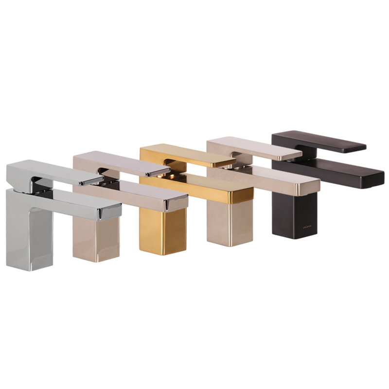 Eleganza Single Hole Bathroom Faucet, Matte Black