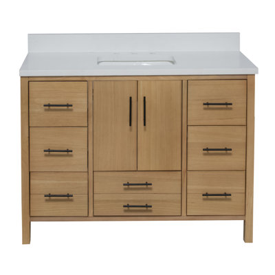 Kiara 48" Carrara Marble Single Bathroom Vanity