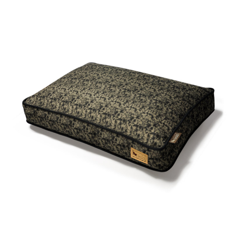 Oreiller rectangulaire pour chien Frolique, Moyen (l 36 po x P 27 po x H 5 po), Olive
