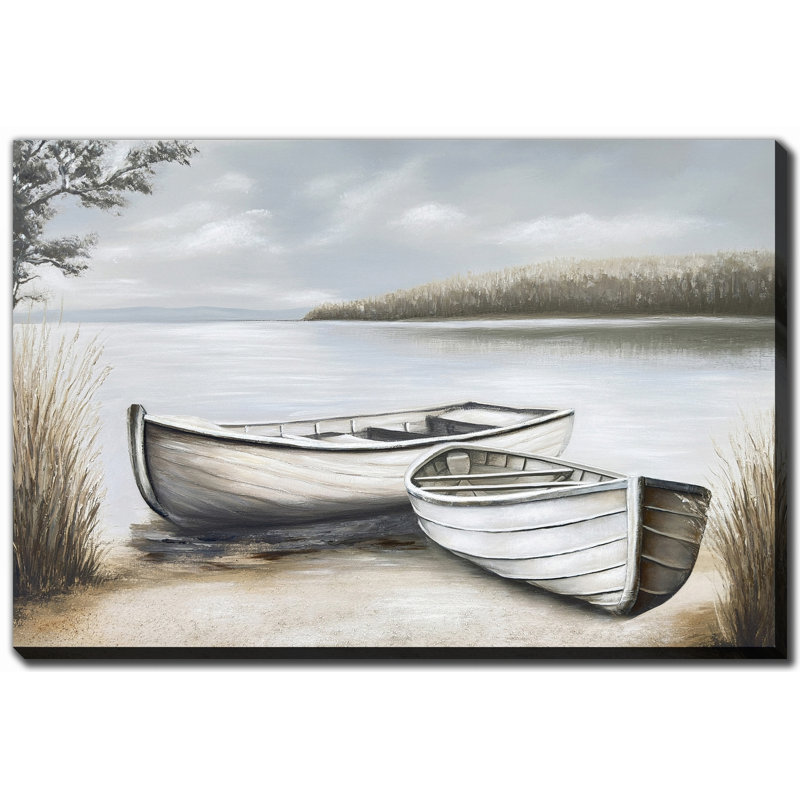 «Quiet Canoes», art mural sur toile