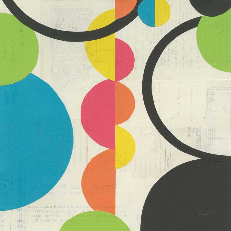 " Roundabout I " by Courtney Prahl Painting Print, 12" H x 12" W