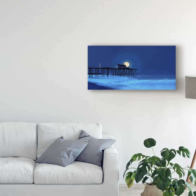 « crépuscule & water i », impression sur toile tendue, H 10 po x l 19 po x P 2 po
