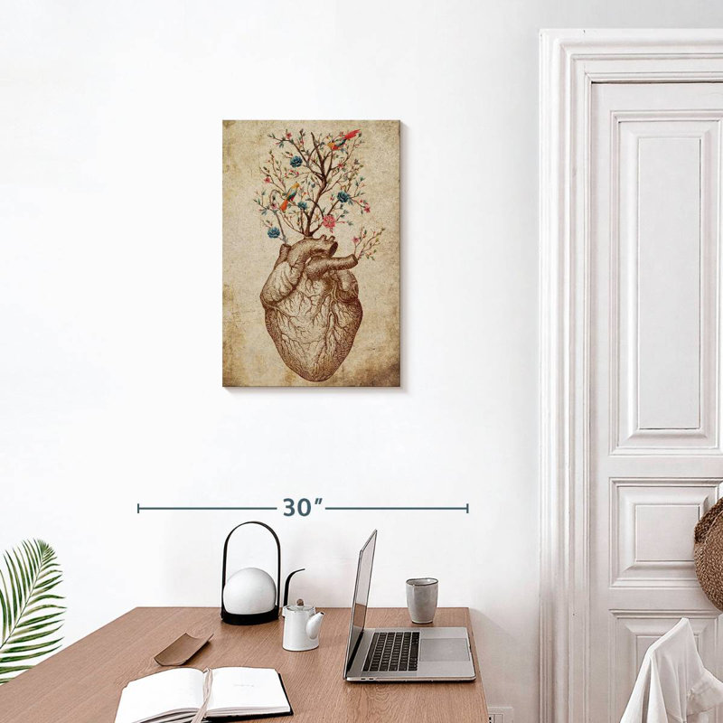 Keiri Heart Spring Floral, 24" H x 16" W