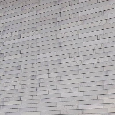 Weave Panel 6in.x22in. Honed Marble Wall Tile