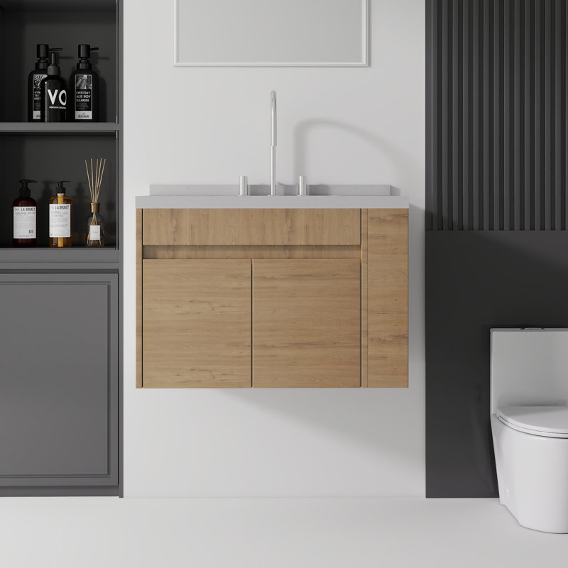 Meuble-lavabo flottant avec lavabo