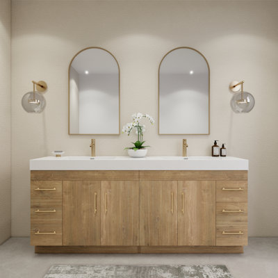 84" Double Bathroom Vanity Set