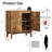 Adjustable Shelf Large-Capacity Multi-Function Storage Cabinet with Anti-Tip Design-122810575