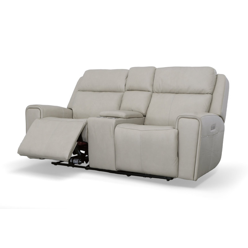 Causeuse inclinable avec console Barnett, Gris