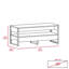 Carrick Frame Coffee Table with Storage and Metal Legs