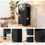 Table de chevet NightStand - table de chevet noire avec station de recharge-1700055609