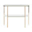 Rachida 100cm Glass Top Console Table-71098816