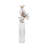 Modern Stoneware Ceramic Vase with Stacked Geometric Triangle Form and Sculptural Silhouette for Contemporary Decorative Accent Display-1382289975