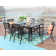 Alyah 6 - Person Metal Patio Dining Set with Rectangular Table