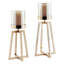 2 Piece Metal Tabletop Hurricane Set