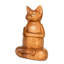 8 sculpture en bois sculptée à la main à la main Yoga Fire Log Pose Sculpture de chat Statue Home Decor