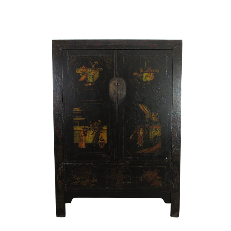 Armoire antique peinte à la main
