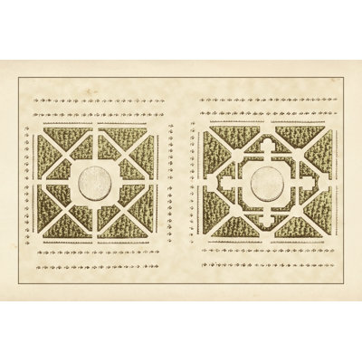 Garden Maze IV 1 Piece Wrapped Canvas Painting