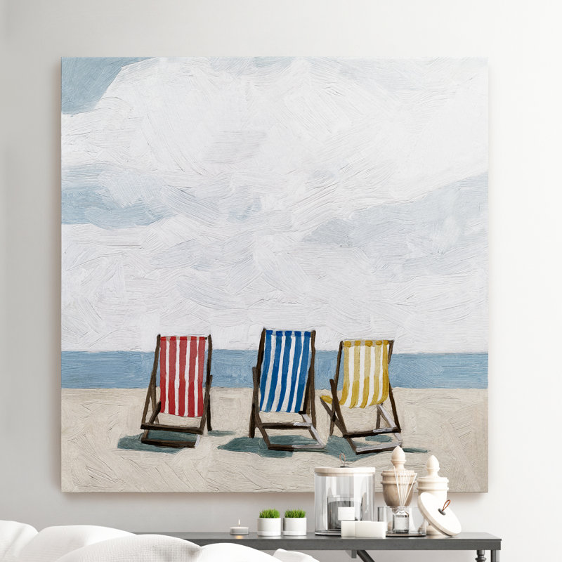 Beach Trip II - Imprimé, H 24 po x l 24 po x P 1 po, Toile tendue