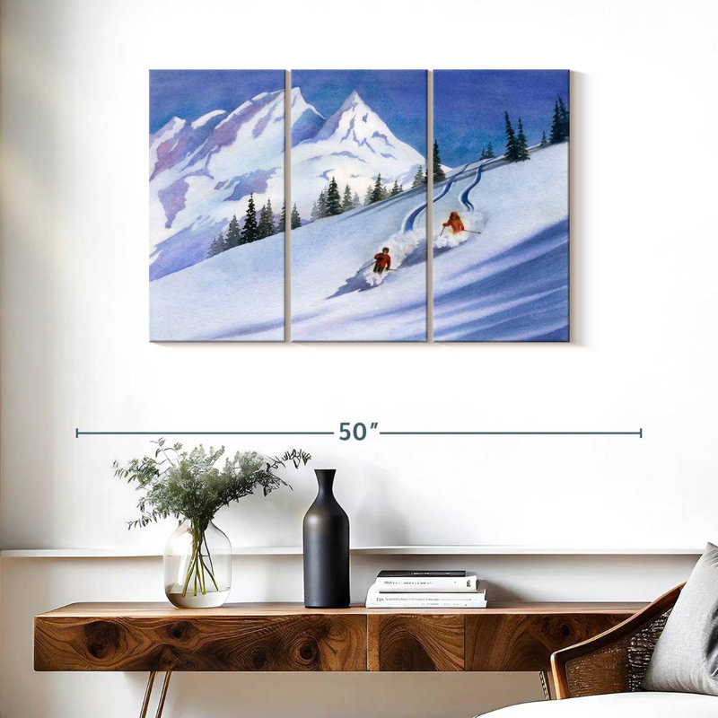 Ski rétro Sireci, H 24 po x l 38 po