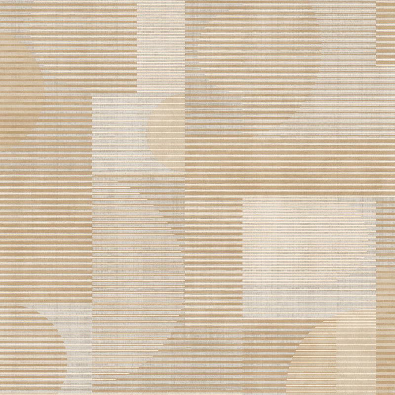 Papier peint géométrique Geo, Beige