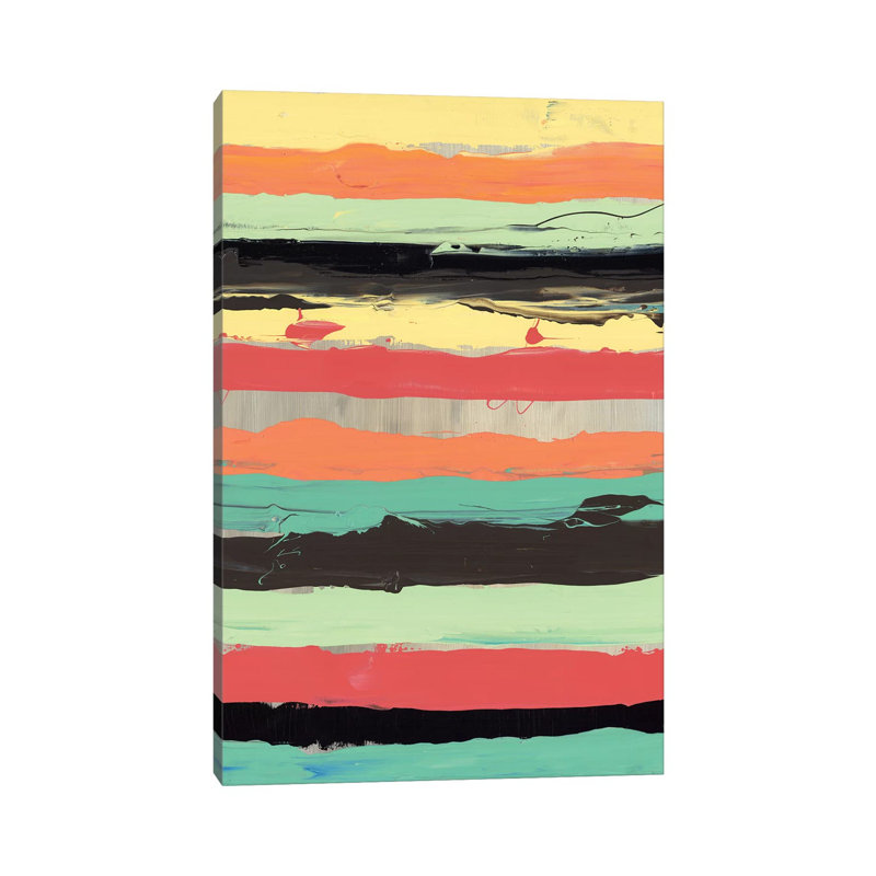 Alt Stripes II - Wrapped Canvas Painting, 152.5 cm H x 101.5 cm W