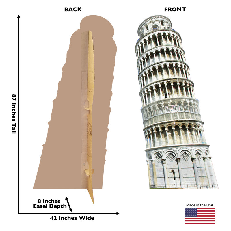 Italy 87'' Buildings & Architecture Cardboard Standup