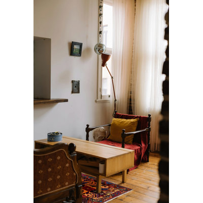 Teimani  Orange Rug 2'11" x 5'0"