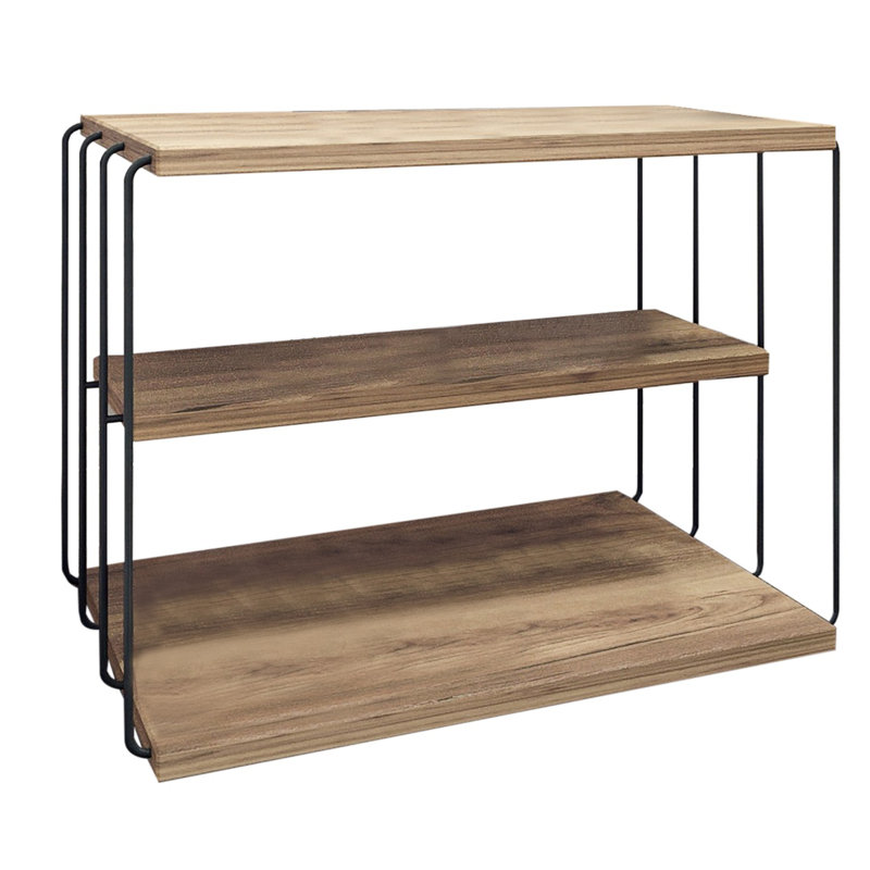 Huxham 19.7'' W Metal Nightstand, Anthracite