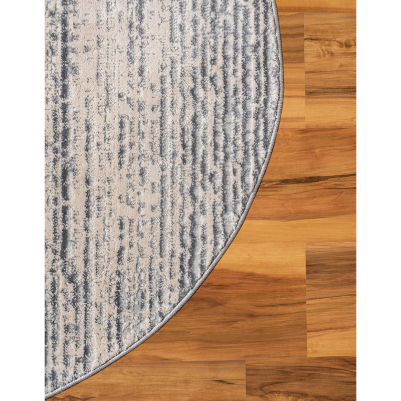 Tapis crème, Rond 3 pi