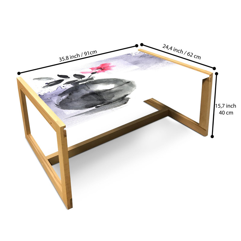 Hastyar Sled Coffee Table, 40cm H x 91cm W x 62cm D