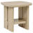 Oak Coastal Square End Side Table with Shelf