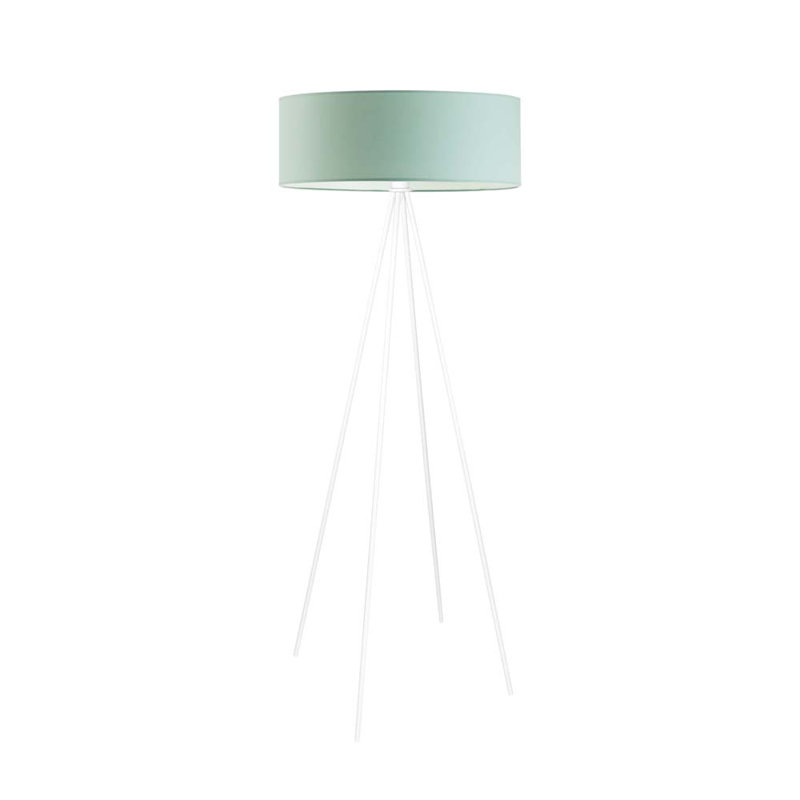 Arnesha 157cm Traditional Floor Lamp, Mint, White