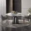 Luxury Modern Microlite Round Dining Table Set-104042620-125120985