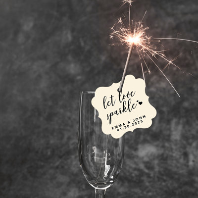 Cadre personnalisé sur mesure Let Love Sparkle