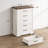 Rosario 3 Pieces Bedroom Set,5 Drawer Tall Dresser And Two 2 Drawer Nightstands With Charging Station-910846048