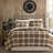 Cozy Microfiber Bedding Sets, Rustic Plaid Full Queen Home Comfort
