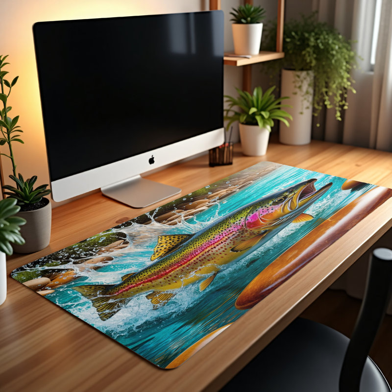 Polyester Desk Pad, 14.4x12.1