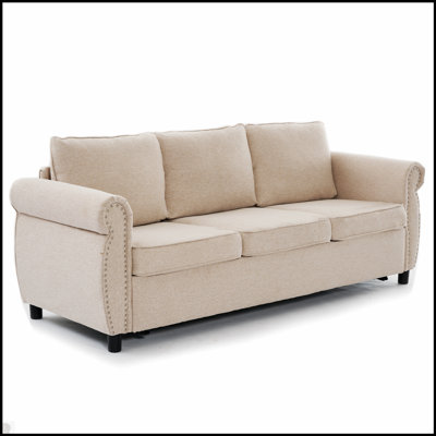 Canapé-lit convertible polyvalent avec matelas en mousse à mémoire de forme et rampe élégante pour une vie confortable