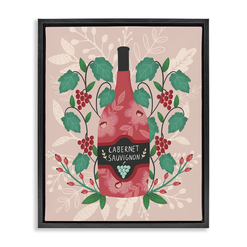 Art mural classique sur toile flottante encadrée par Louise Allen Designs, H 21 po x l 17 po, Cadre flottant noir de jais