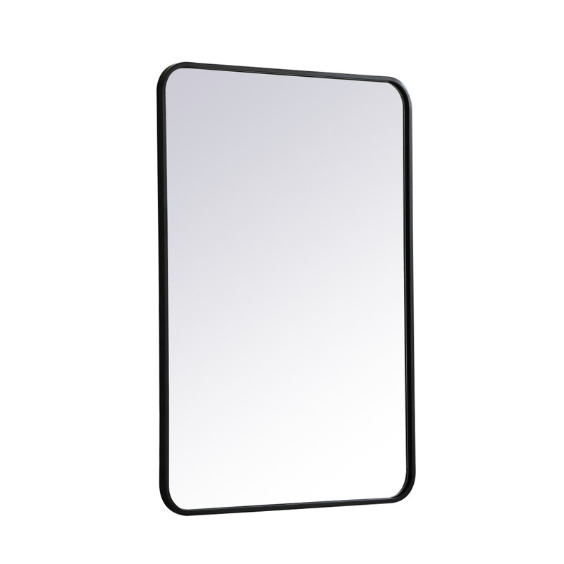 Miroir mural Sabine, Noir, 36 po x 24 po