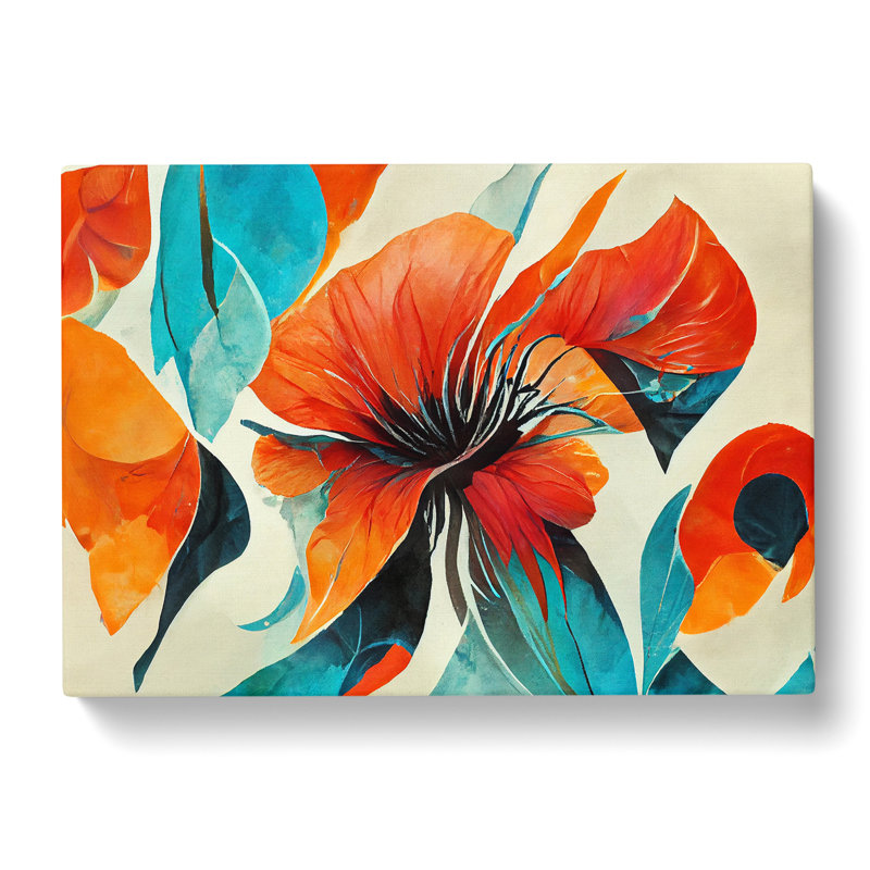 Flowers - Wrapped Canvas Print