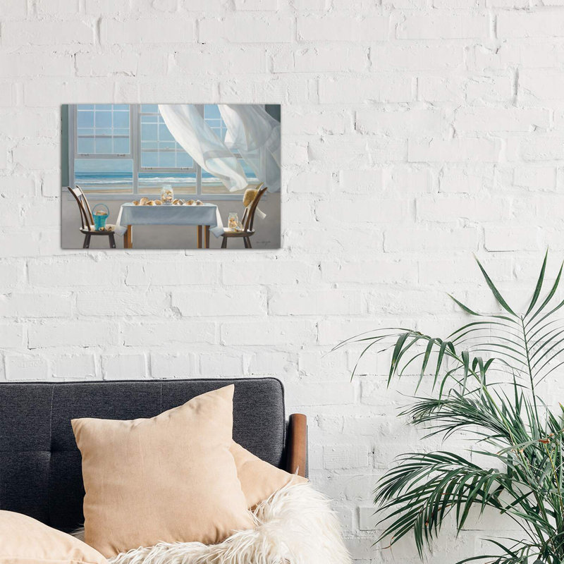 " The Shell Collectors " by Karen Hollingsworth, 18" H x 26" W x 1.5" D, Wrapped Canvas