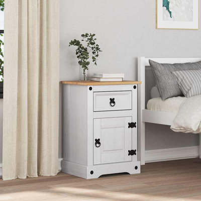 45cm W Solid Wood Bedside Table