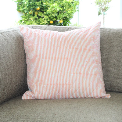 Striped Cotton Pillow Cover